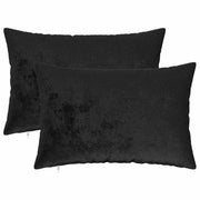 Presvlaka za jastuk 2 pcs HEERLEN Crna 40 x 60 cm Flanel