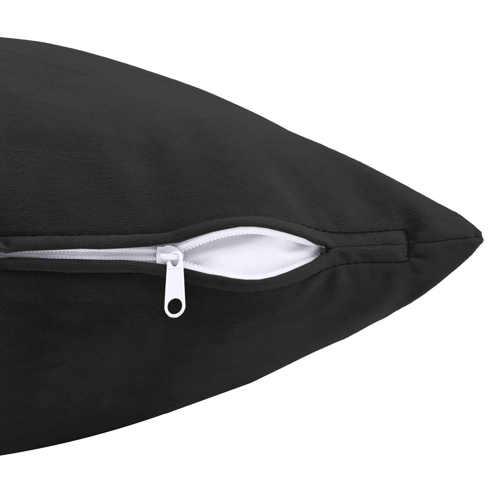 Presvlaka za jastuk 2 pcs HEERLEN Crna 40 x 70 cm Baršun