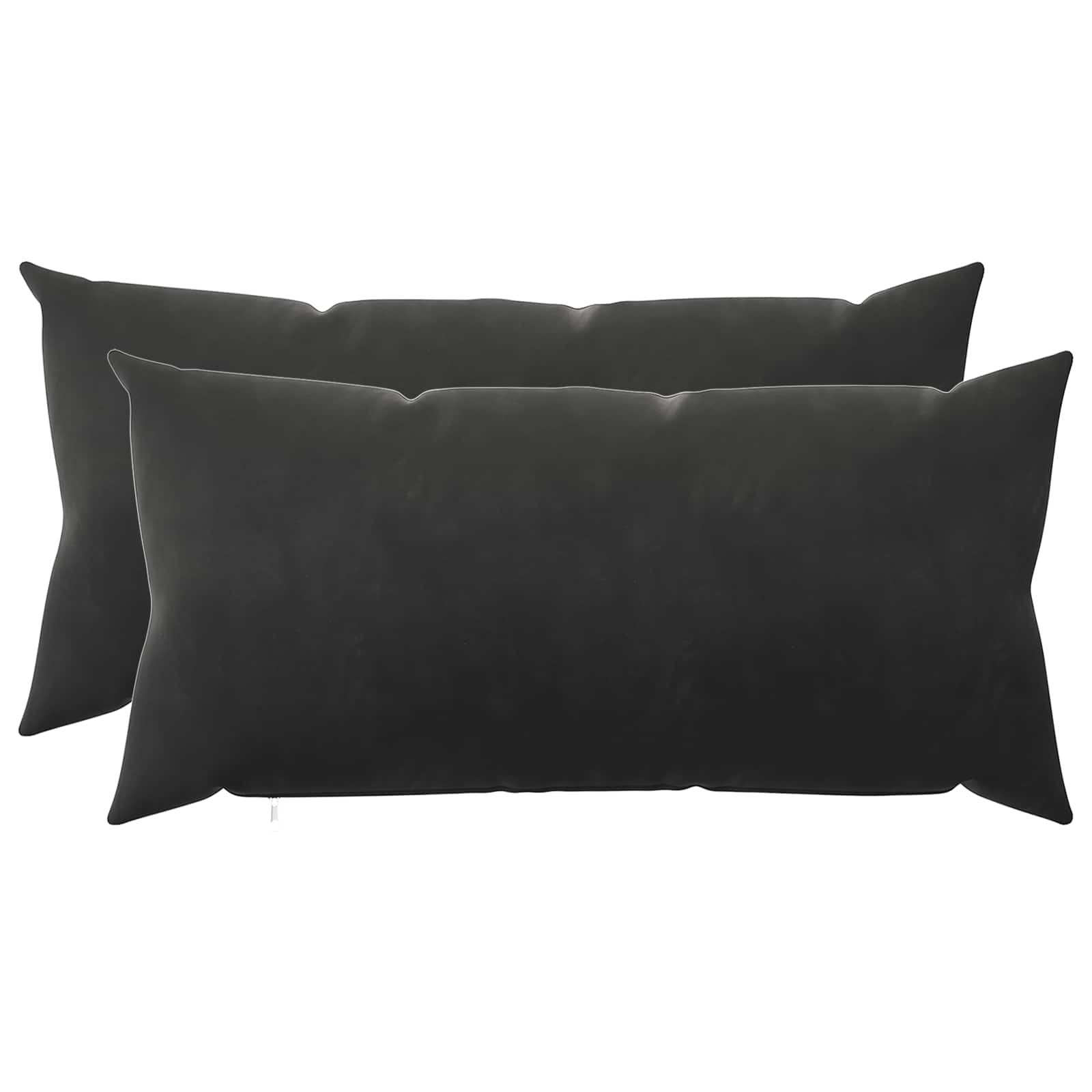 Presvlaka za jastuk 2 pcs HEERLEN Crna 40 x 70 cm Baršun
