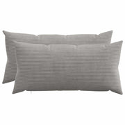 Presvlaka za jastuk 2 pcs HEERLEN Svjetlosiva 40 x 70 cm Kord