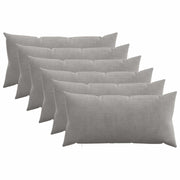 Presvlaka za jastuk 6 pcs HEERLEN Svjetlosiva 40 x 70 cm Kord