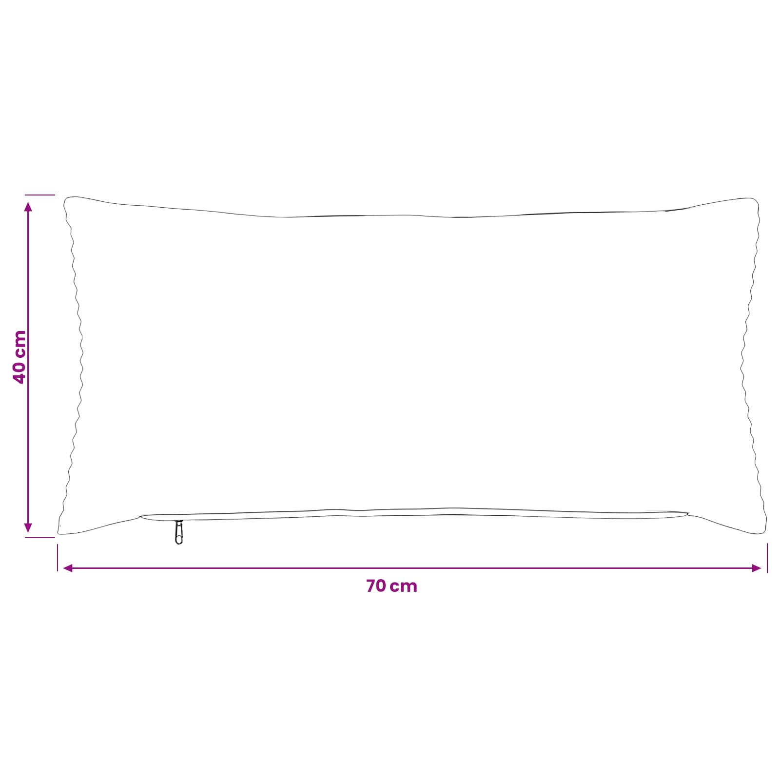 Presvlaka za jastuk 6 pcs HEERLEN Svjetlosiva 40 x 70 cm Kord