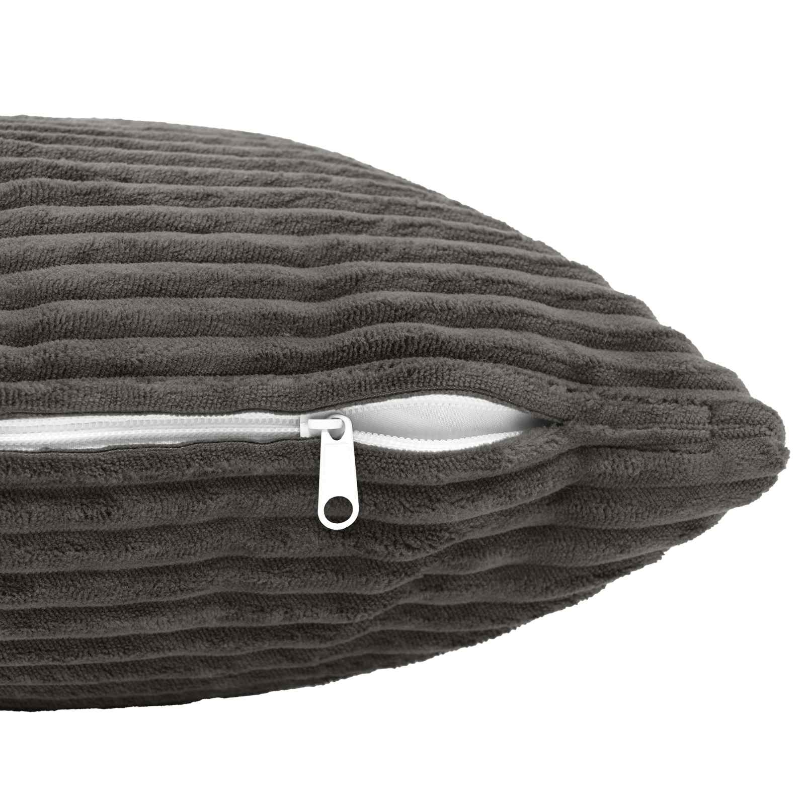 Presvlaka za jastuk 2 pcs HEERLEN Tamnosiva 40 x 70 cm Kord