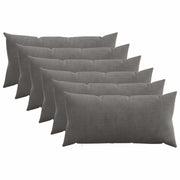 Presvlaka za jastuk 6 pcs HEERLEN Tamnosiva 40 x 70 cm Kord