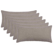 Presvlaka za jastuk 6 pcs HEERLEN Svjetlosiva 40 x 70 cm Bouclé