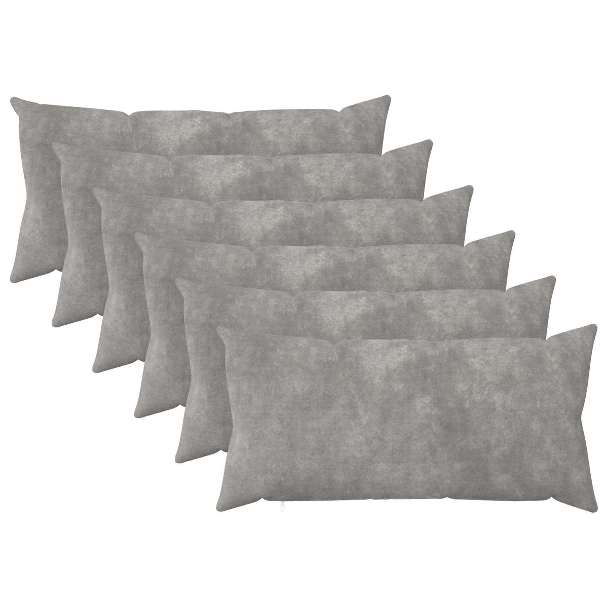 Presvlaka za jastuk 6 pcs HEERLEN Svjetlosiva 40 x 70 cm