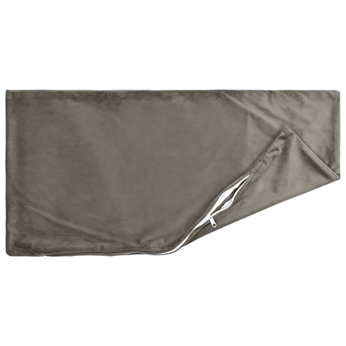 Presvlaka za jastuk 2 pcs HEERLEN Svjetlosiva 40 x 80 cm Baršun