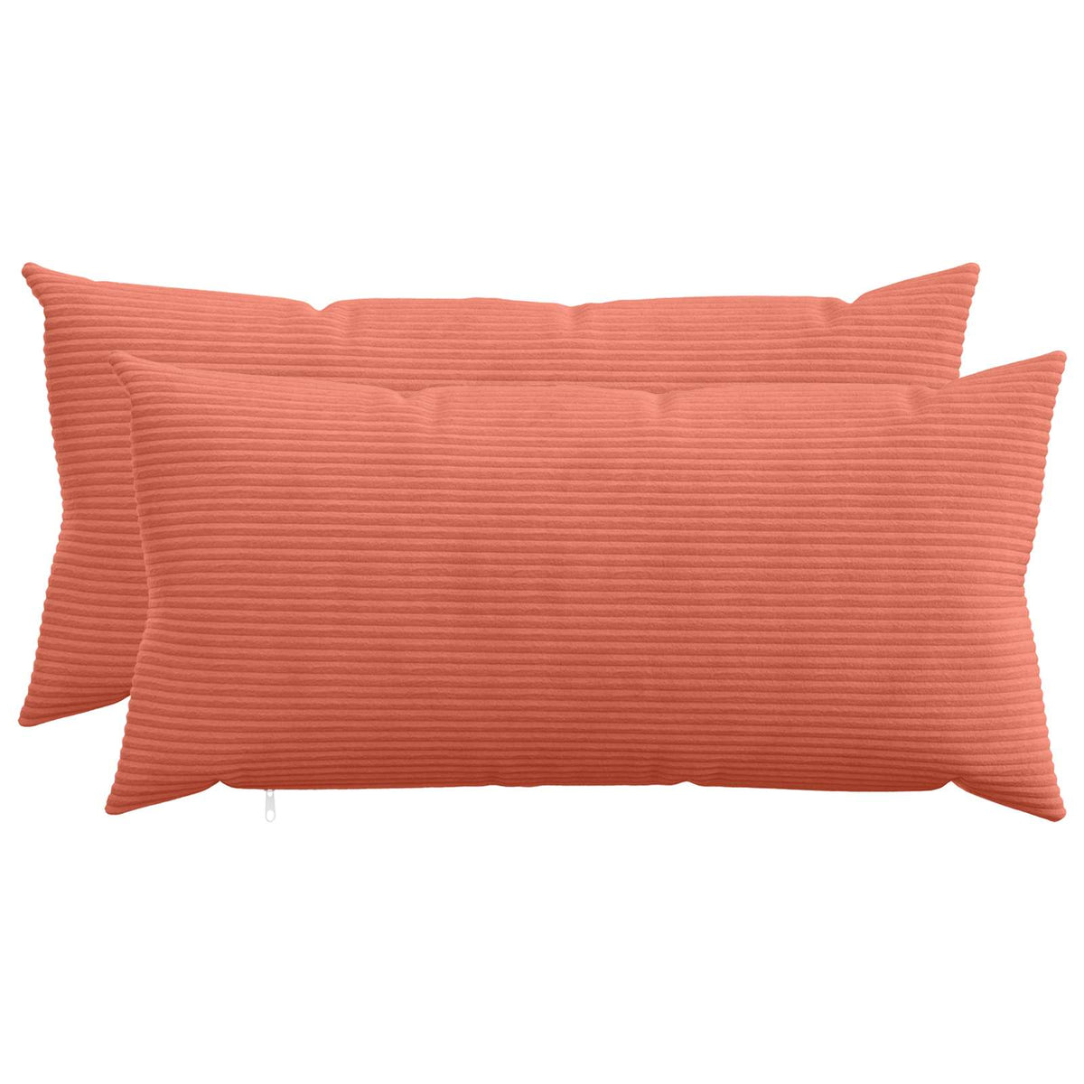 Presvlaka za jastuk 2 pcs HEERLEN Crvena narančasta 40 x 80 cm