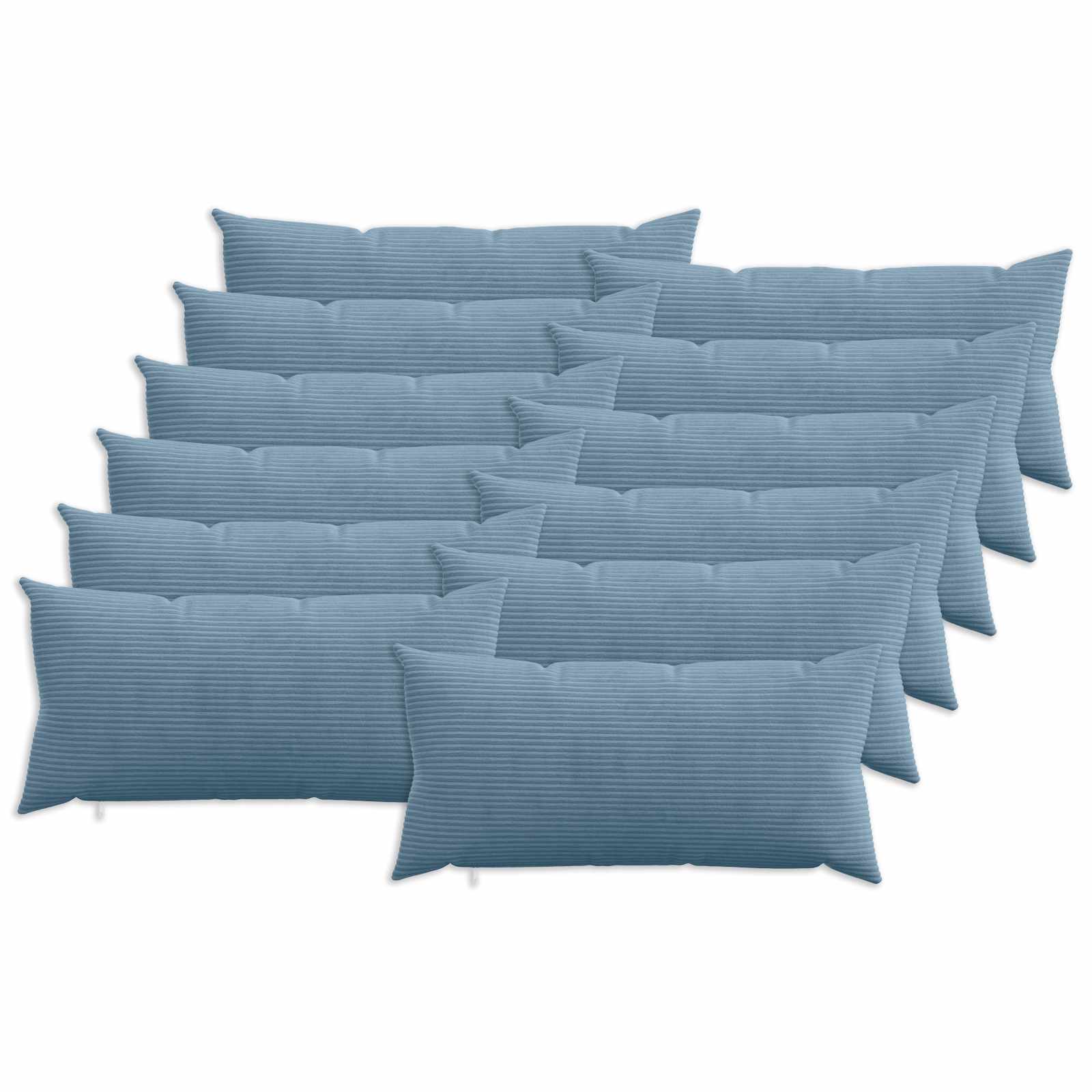Presvlaka za jastuk 12 pcs HEERLEN Plava 40 x 80 cm Kord