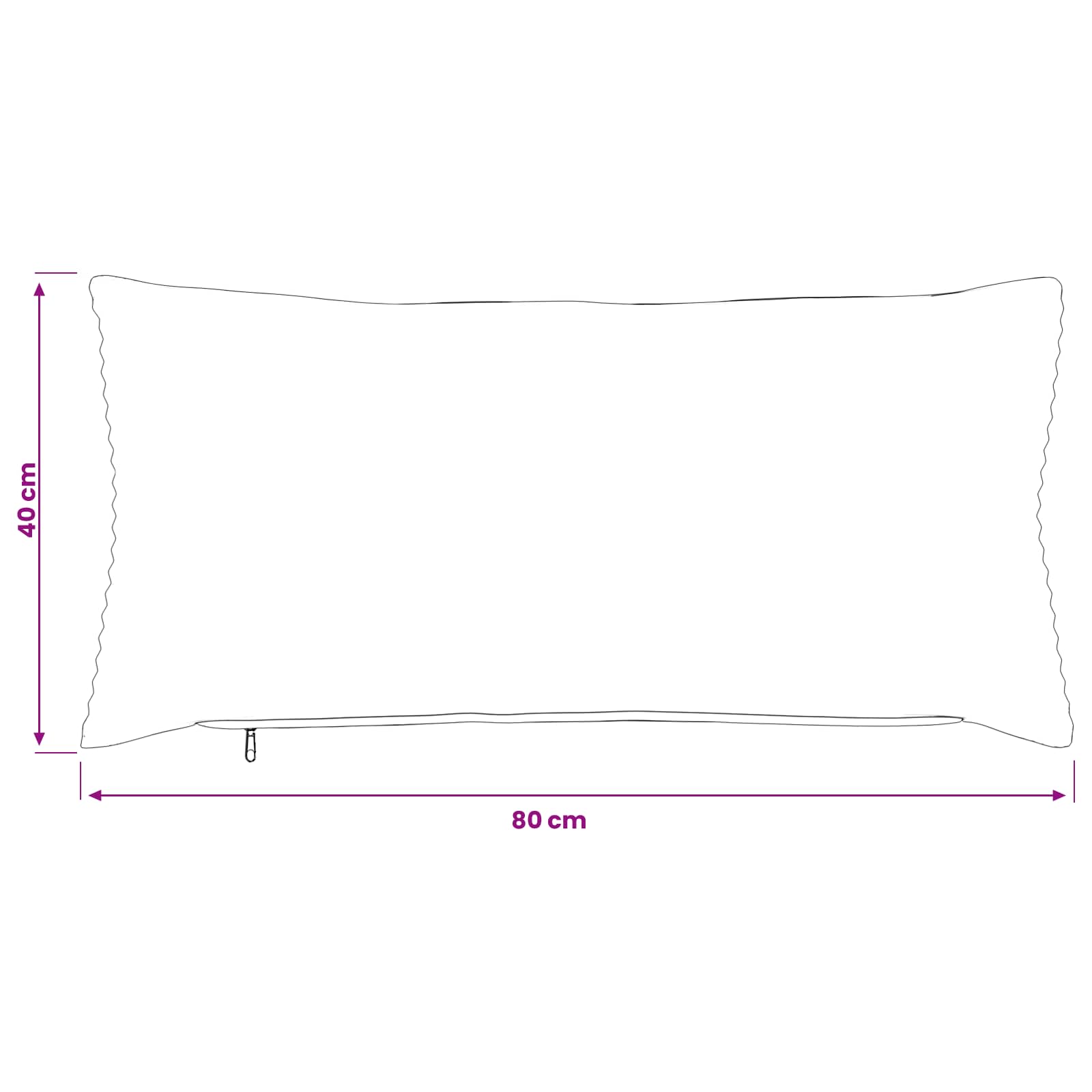Presvlaka za jastuk 6 pcs HEERLEN Zelena 40 x 80 cm Kord