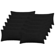 Presvlaka za jastuk 12 pcs HEERLEN Crna 40 x 80 cm Bouclé