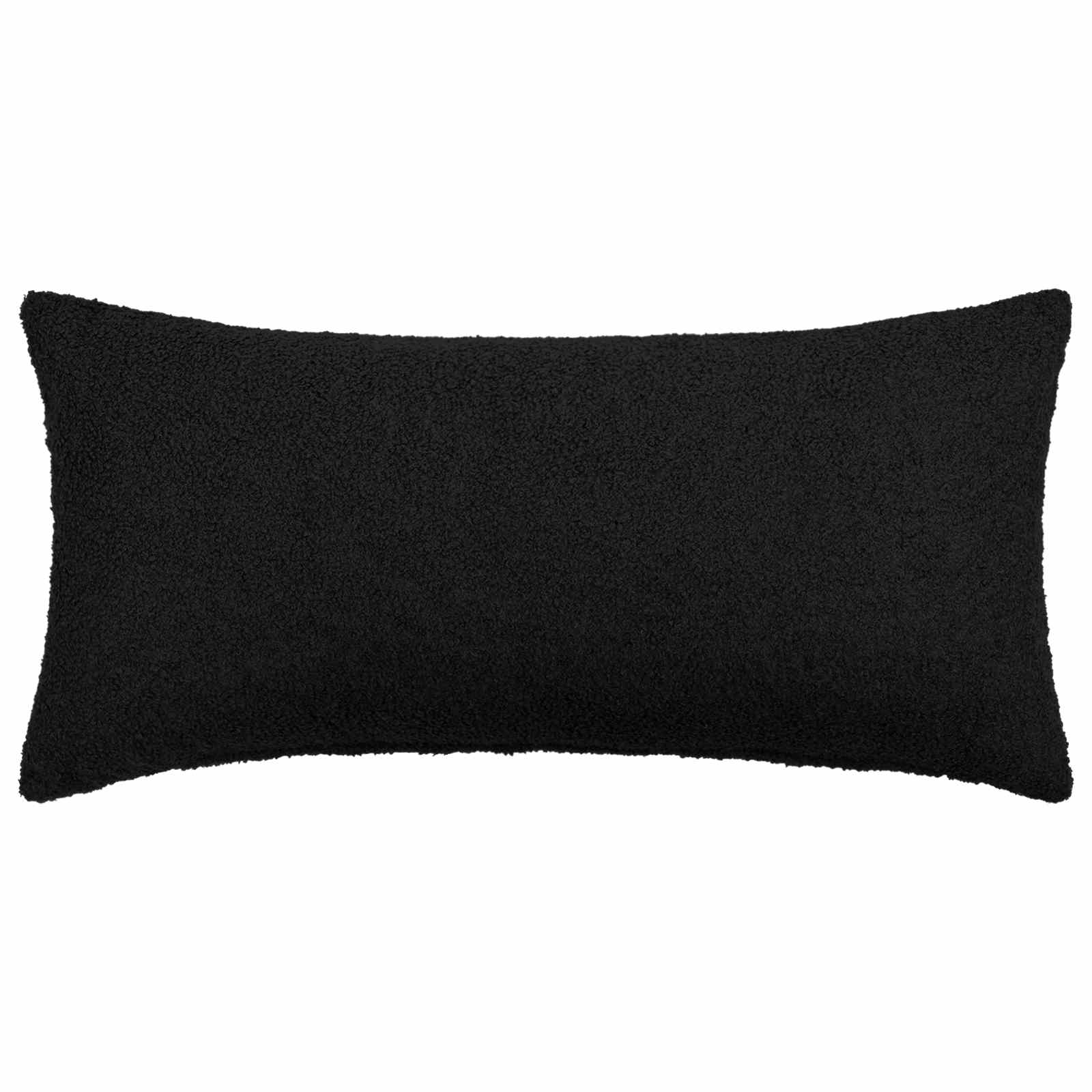 Presvlaka za jastuk 12 pcs HEERLEN Crna 40 x 80 cm Bouclé