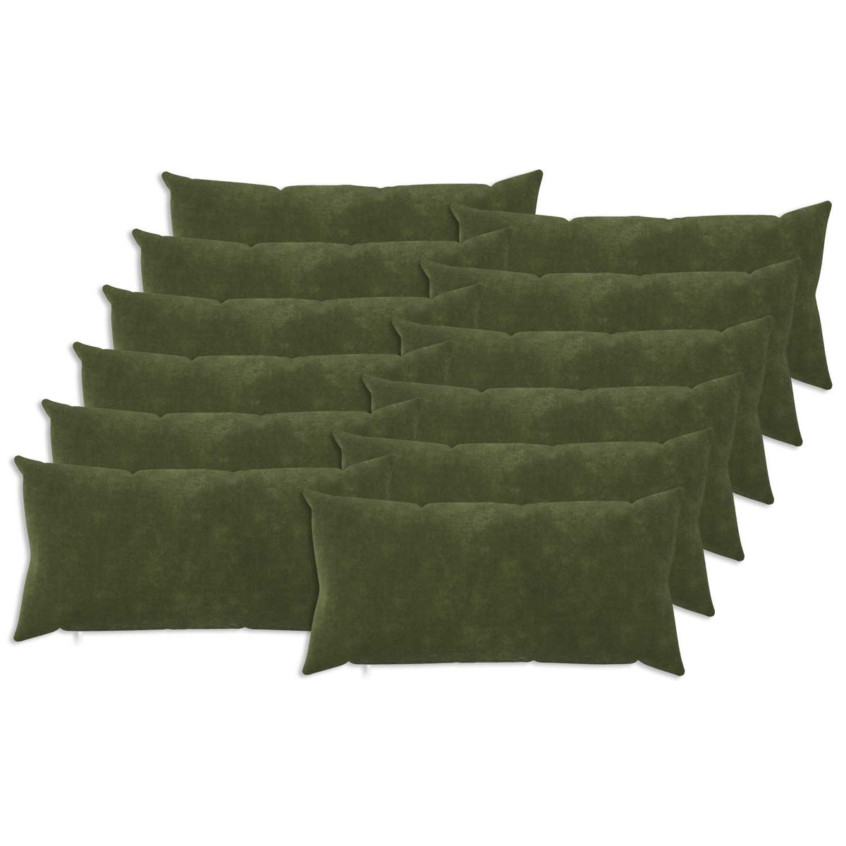 Presvlaka za jastuk 12 pcs HEERLEN Zelena 40 x 80 cm