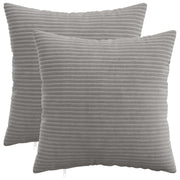 Presvlaka za jastuk 2 pcs HEERLEN Svjetlosiva 45 x 45 cm Kord