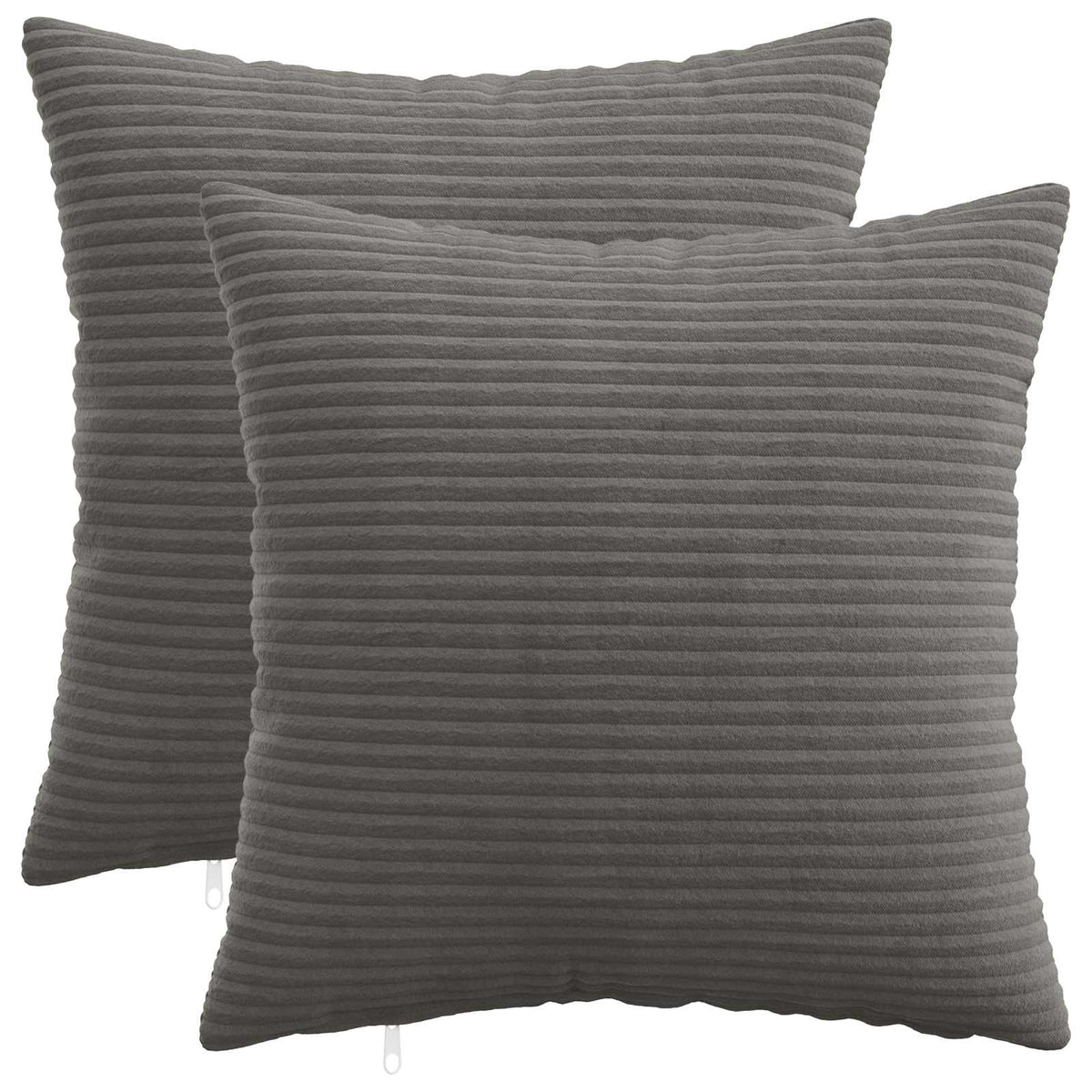 Presvlaka za jastuk 2 pcs HEERLEN Tamnosiva 45 x 45 cm Kord