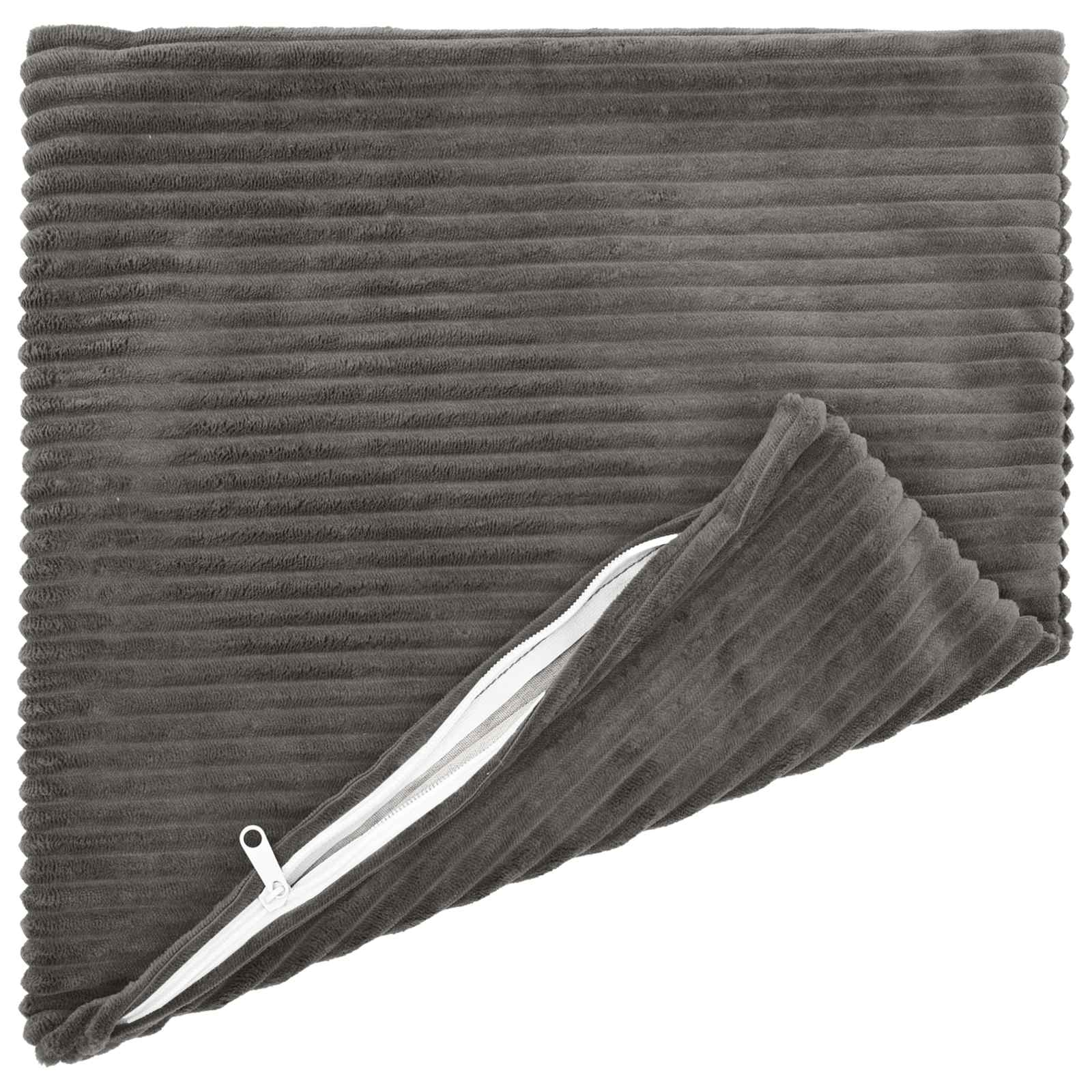 Presvlaka za jastuk 6 pcs HEERLEN Tamnosiva 45 x 45 cm Kord