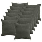 Presvlaka za jastuk 12 pcs HEERLEN Antracit 45 x 45 cm Kord