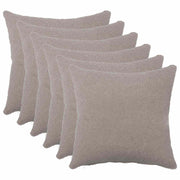 Presvlaka za jastuk 6 pcs HEERLEN Svjetlosiva 45 x 45 cm Bouclé