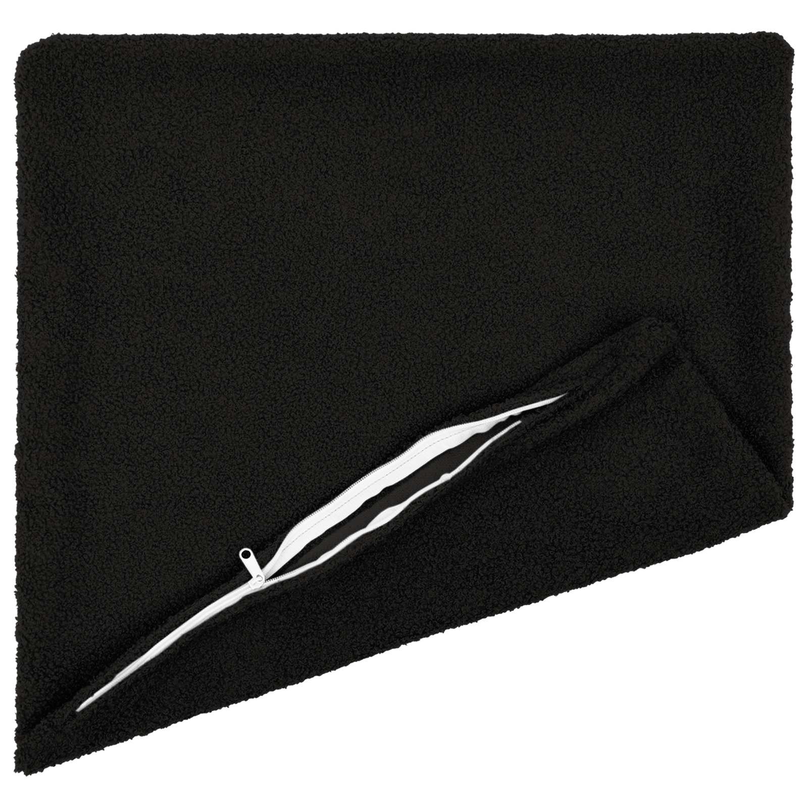 Presvlaka za jastuk 12 pcs HEERLEN Crna 45 x 45 cm Bouclé