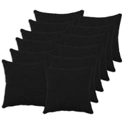 Presvlaka za jastuk 12 pcs HEERLEN Crna 45 x 45 cm Bouclé