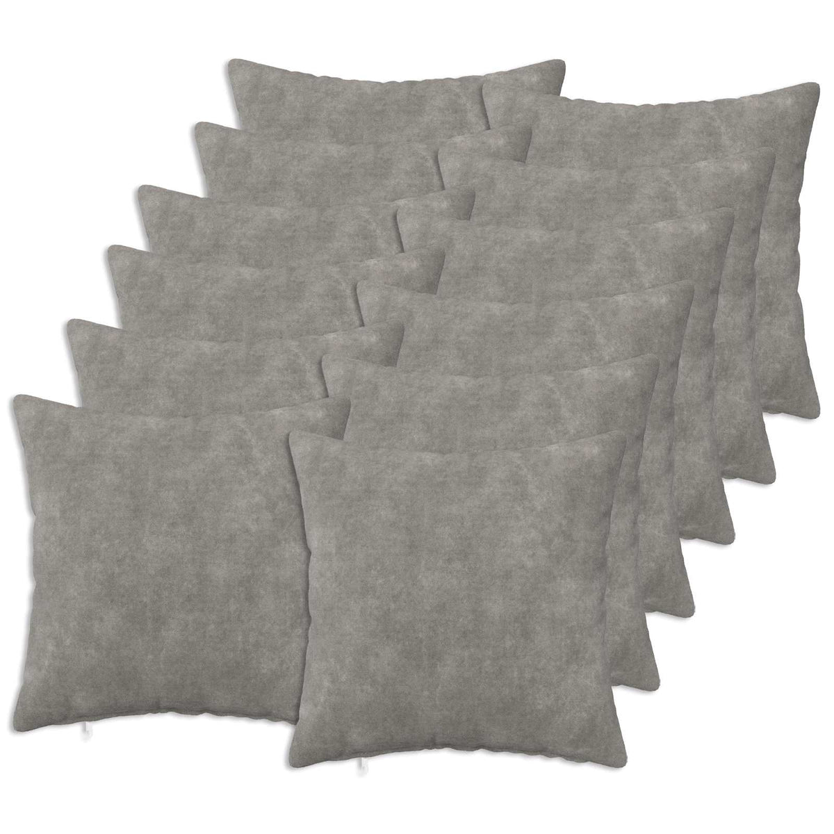 Presvlaka za jastuk 12 pcs HEERLEN Svjetlosiva 45 x 45 cm