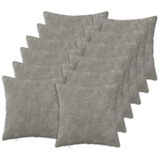 Presvlaka za jastuk 12 pcs HEERLEN Svjetlosiva 45 x 45 cm
