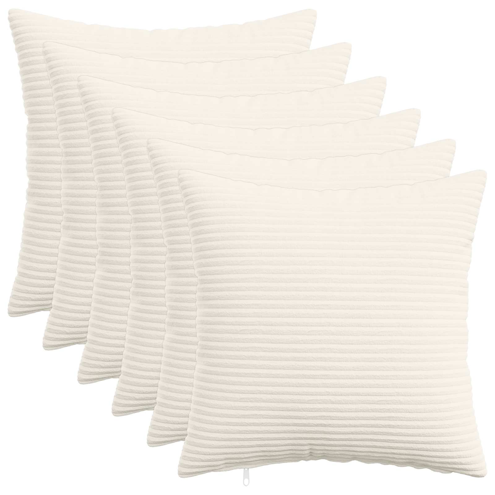 Presvlaka za jastuk 6 pcs HEERLEN Krem 50 x 50 cm Kord
