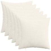 Presvlaka za jastuk 6 pcs HEERLEN Krem 50 x 50 cm Kord