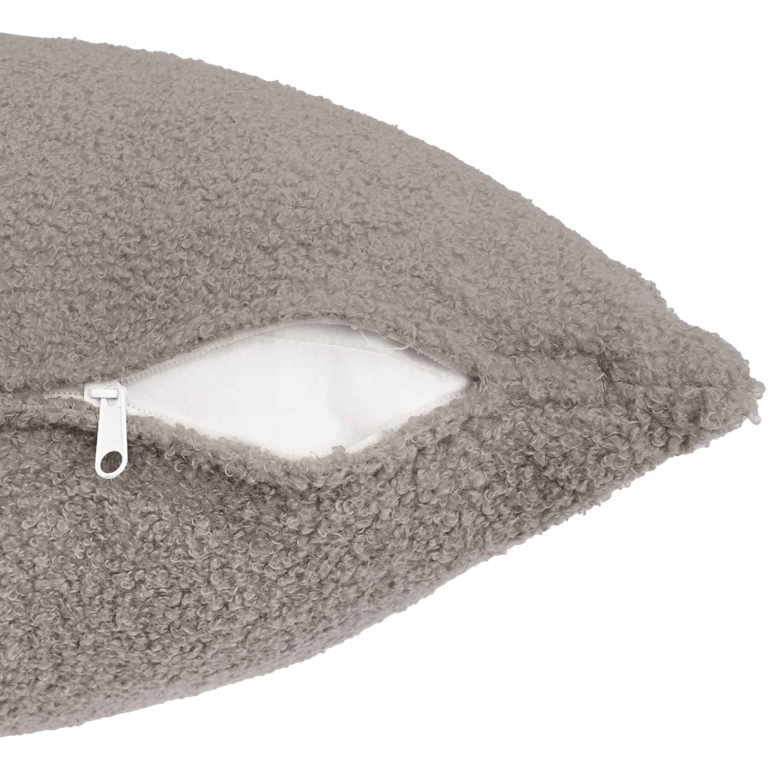 Presvlaka za jastuk 2 pcs HEERLEN Svjetlosiva 50 x 50 cm Bouclé