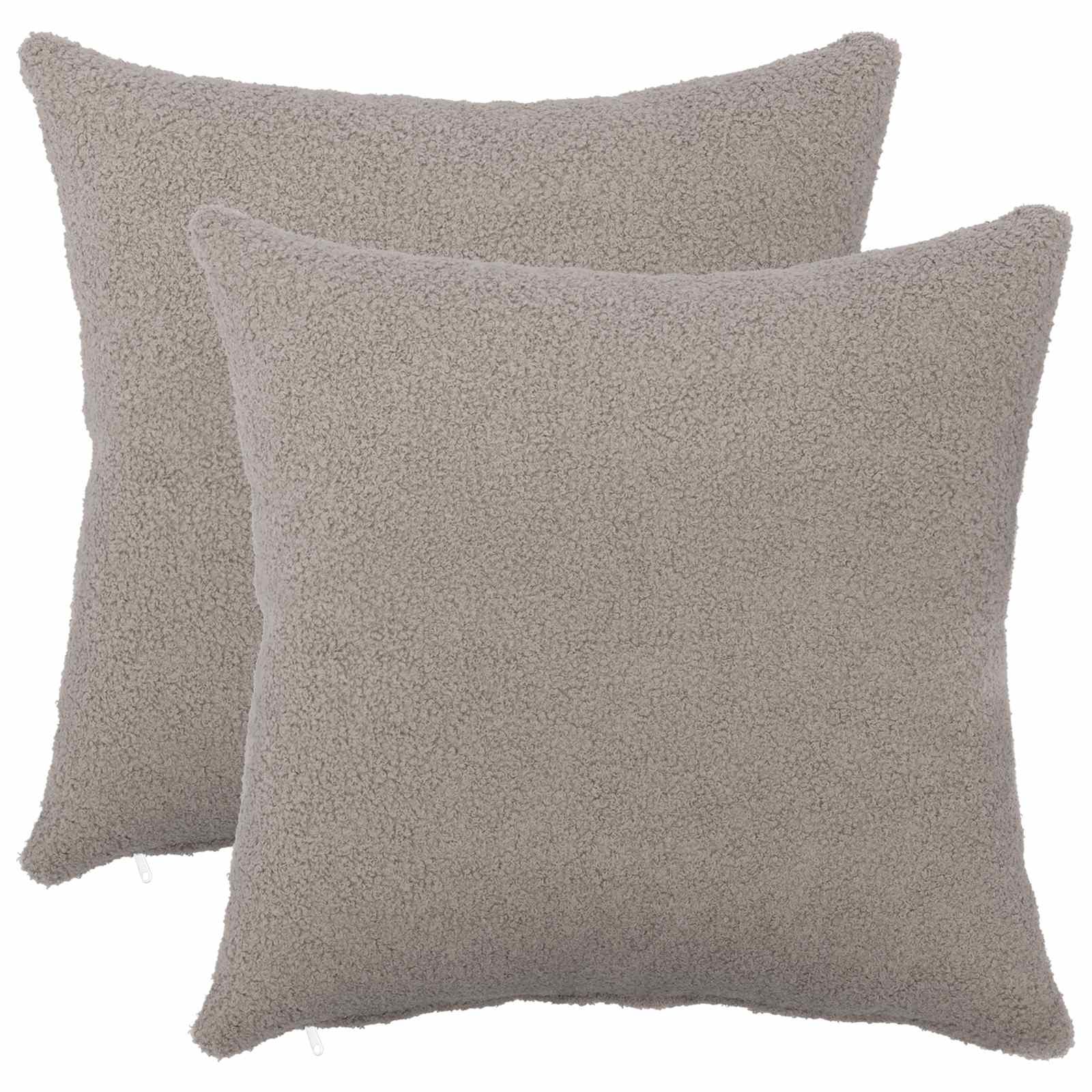 Presvlaka za jastuk 2 pcs HEERLEN Svjetlosiva 50 x 50 cm Bouclé