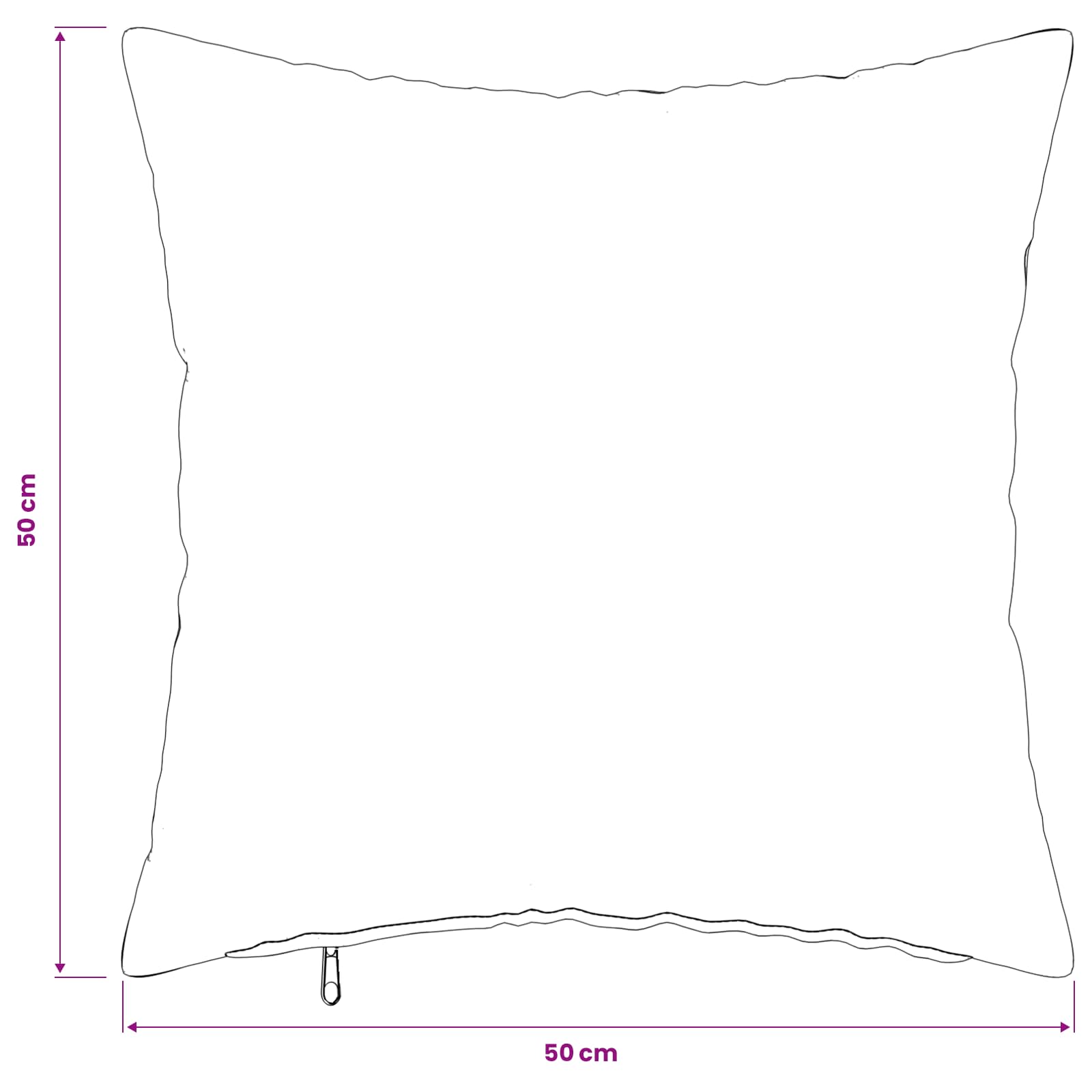 Presvlaka za jastuk 6 pcs HEERLEN Ružičasta 50 x 50 cm Bouclé