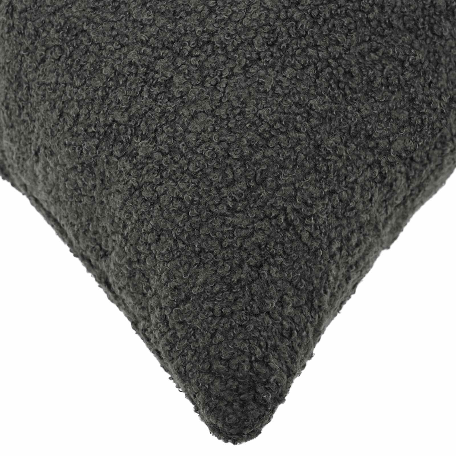 Presvlaka za jastuk 12 pcs HEERLEN Tamnosiva 50 x 50 cm Bouclé