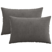 Presvlaka za jastuk 2 pcs HEERLEN Tamnosiva 50 x 70 cm Kord