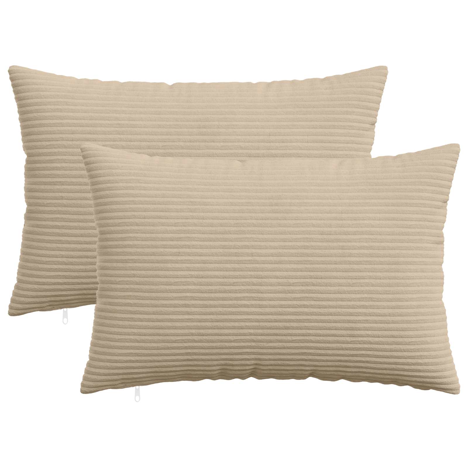 Presvlaka za jastuk 2 pcs HEERLEN Sivosmeđa 50 x 70 cm Kord