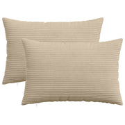 Presvlaka za jastuk 2 pcs HEERLEN Sivosmeđa 50 x 70 cm Kord