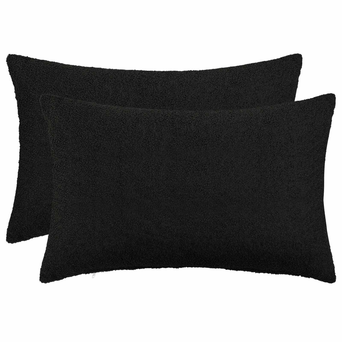 Presvlaka za jastuk 2 pcs HEERLEN Crna 50 x 70 cm Bouclé