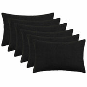 Presvlaka za jastuk 6 pcs HEERLEN Crna 50 x 70 cm Bouclé