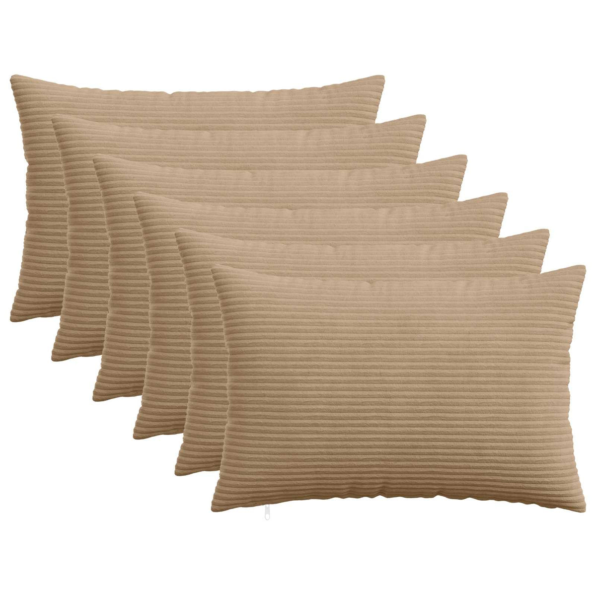 Presvlaka za jastuk 6 pcs HEERLEN Smeđa 50 x 75 cm Kord