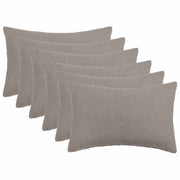 Presvlaka za jastuk 6 pcs HEERLEN Svjetlosiva 50 x 75 cm Bouclé