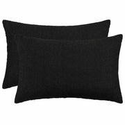 Presvlaka za jastuk 2 pcs HEERLEN Crna 50 x 75 cm Bouclé