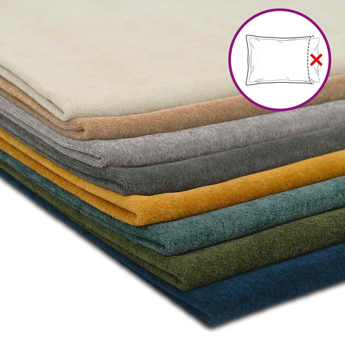 Presvlaka za jastuk 2 pcs HEERLEN Krem 50 x 75 cm
