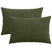 Presvlaka za jastuk 2 pcs HEERLEN Zelena 50 x 80 cm Kord