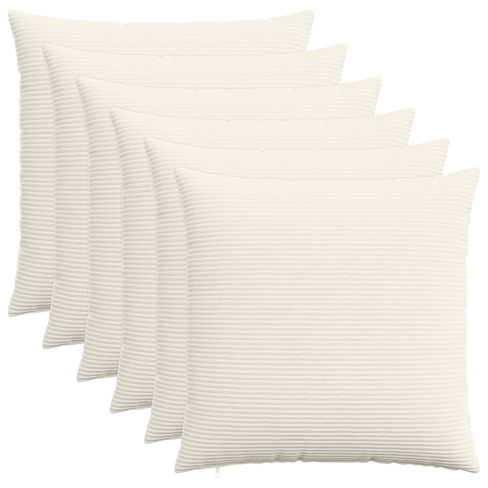 Presvlaka za jastuk 6 pcs HEERLEN Krem 55 x 55 cm Kord