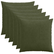 Presvlaka za jastuk 6 pcs HEERLEN Zelena 60 x 60 cm Kord