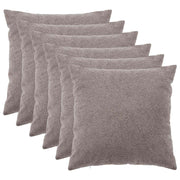 Presvlaka za jastuk 6 pcs HEERLEN Svjetlosiva 60 x 60 cm Bouclé