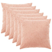 Presvlaka za jastuk 6 pcs HEERLEN Ružičasta 60 x 60 cm Bouclé