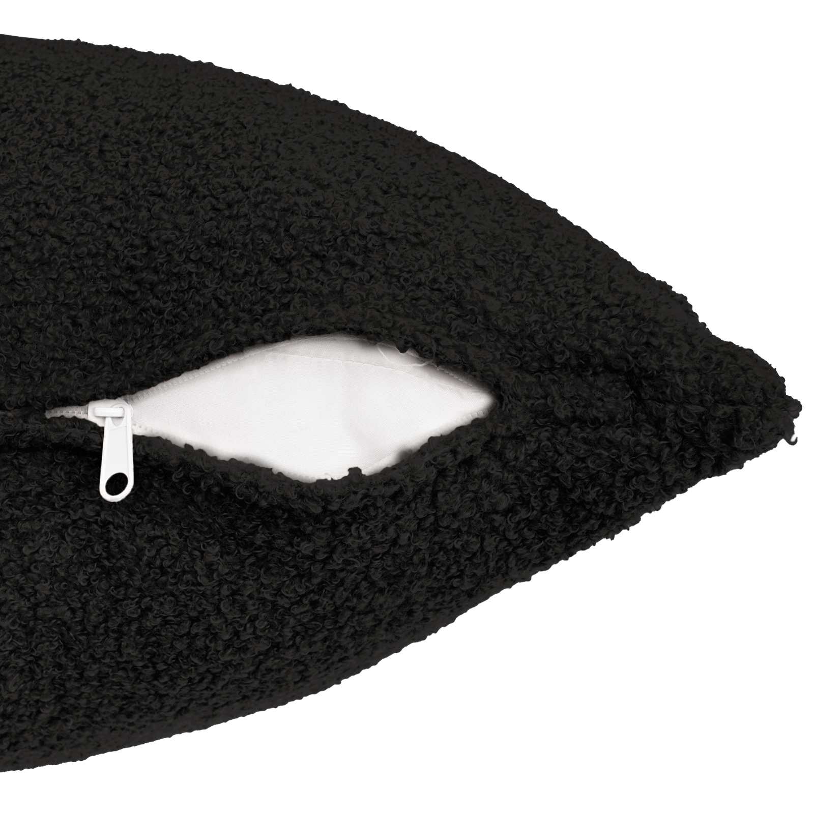 Presvlaka za jastuk 2 pcs HEERLEN Crna 60 x 60 cm Bouclé