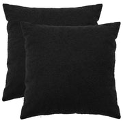 Presvlaka za jastuk 2 pcs HEERLEN Crna 60 x 60 cm Bouclé