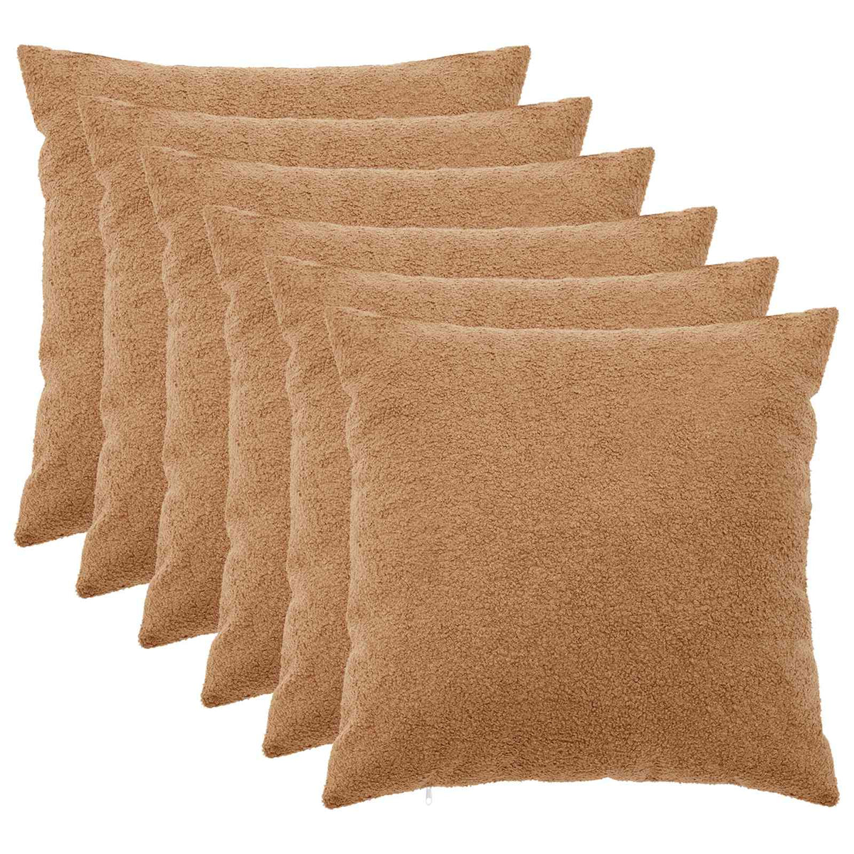 Presvlaka za jastuk 6 pcs HEERLEN Bež 60 x 60 cm Bouclé