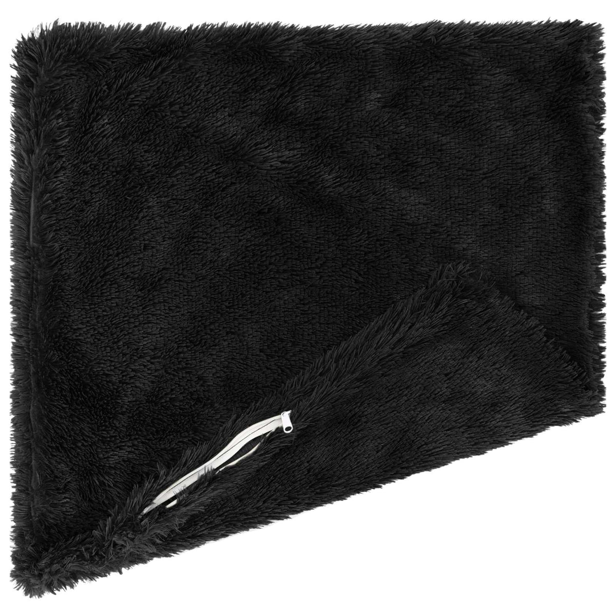 Presvlaka za jastuk 2 pcs HEERLEN Crna 60 x 60 cm PV flis